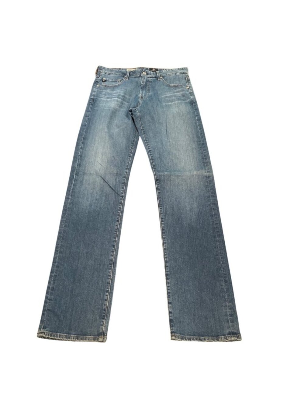 AG New Hero Jean Men's 32x34 Relaxed Fit Straight Leg Medium Wash Stretch Casual